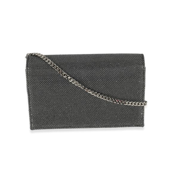 Saint Laurent Silver Embossed Kate Tassel Chain Wallet - Picture 3 of 6
